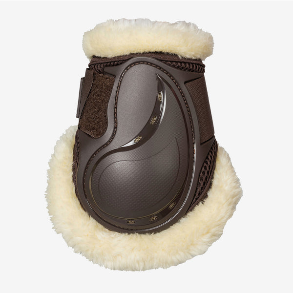 AirFlow Light Fur Fetlock boots, Black & Brown