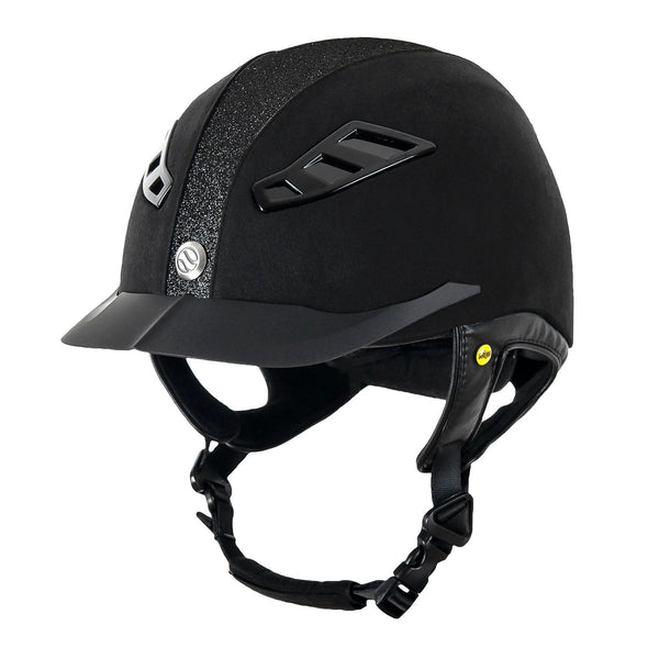 EQ3 Lynx Lynx Riding Helmet - Microfiber Black Sand