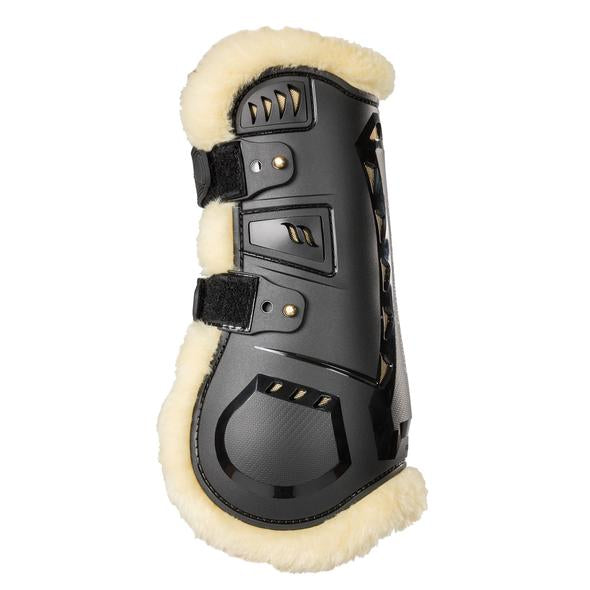 AirFlow Fur Tendon Boots, Black & Brown